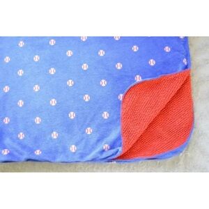Just One You by Carter's Baseball Baby Blanket Blue Red White Security Lovey